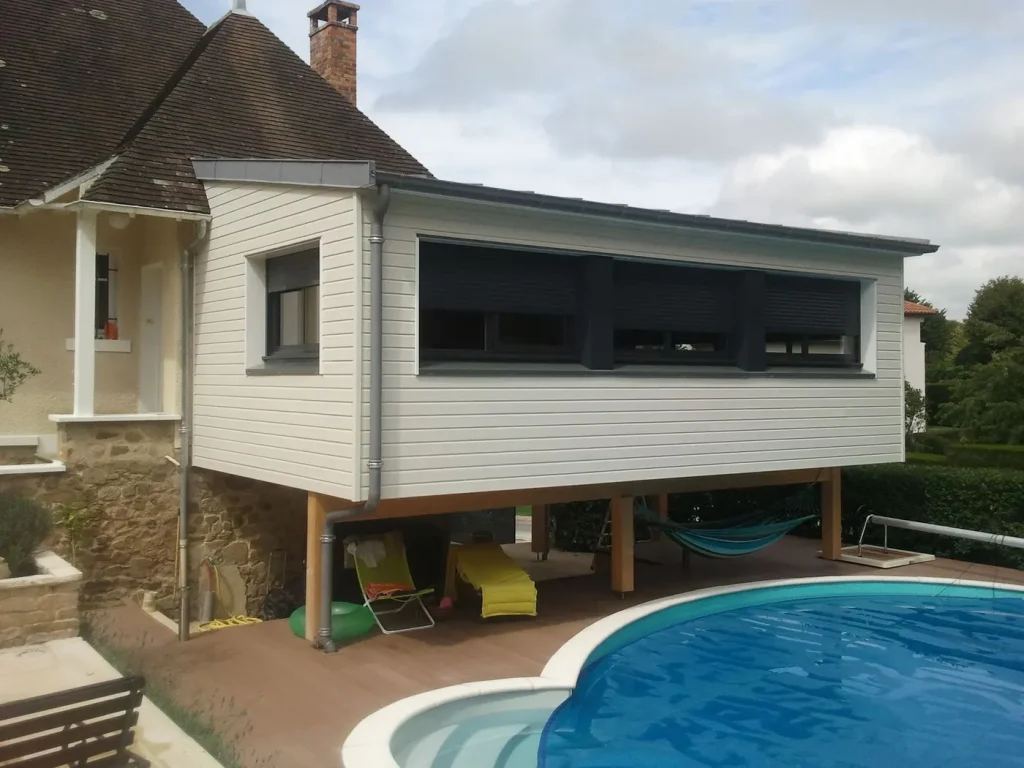 Maison bois sur pilotis