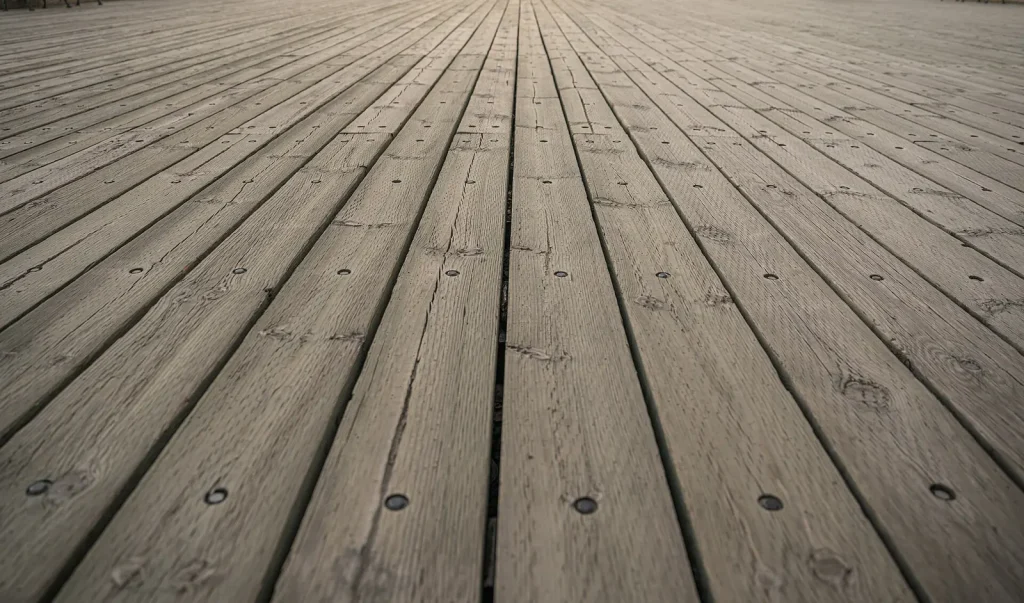 Lames de terrasse en bois.