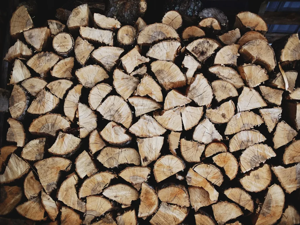 Pile de grumes : la traçabilité du bois commence à la forêt.